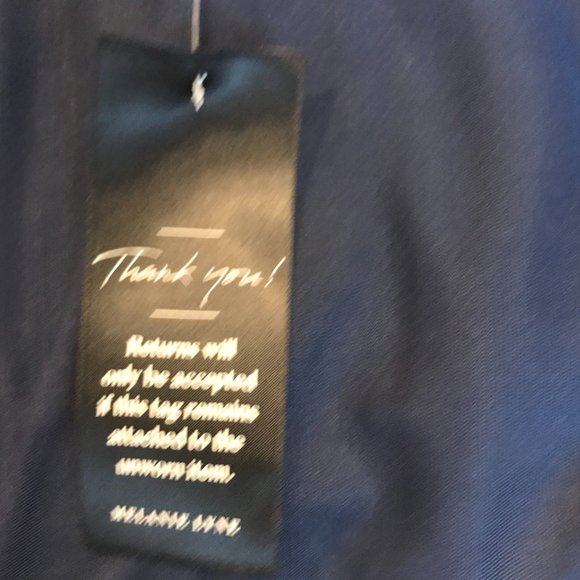 Navy & gold embroidered dress (with tag) - Picture 6 of 9